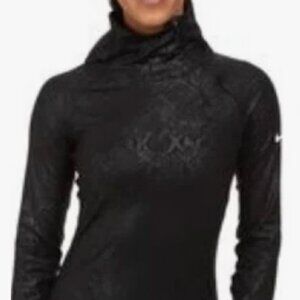 1/4 zip Nike Pro Dri-fit, Black Snake Embossed, sz S